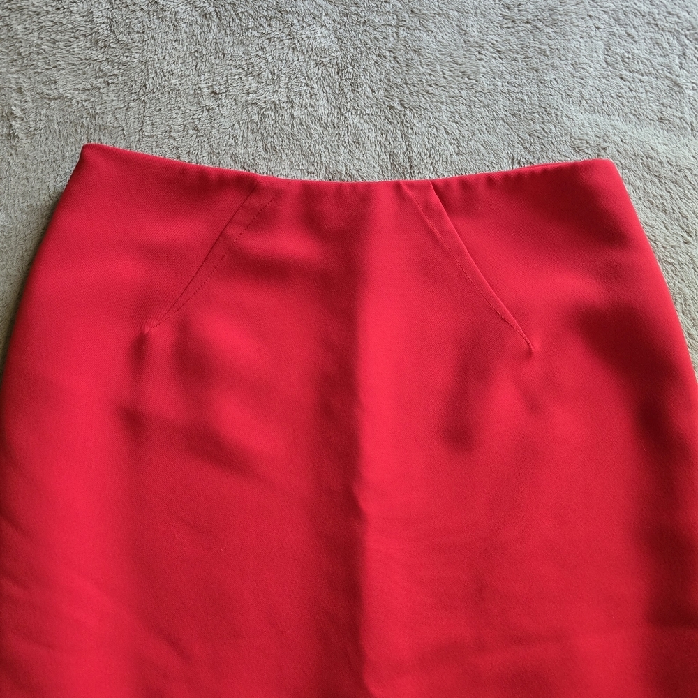 Sandra Angelozzi red pencil skirt size 38 - Picture 3 of 10
